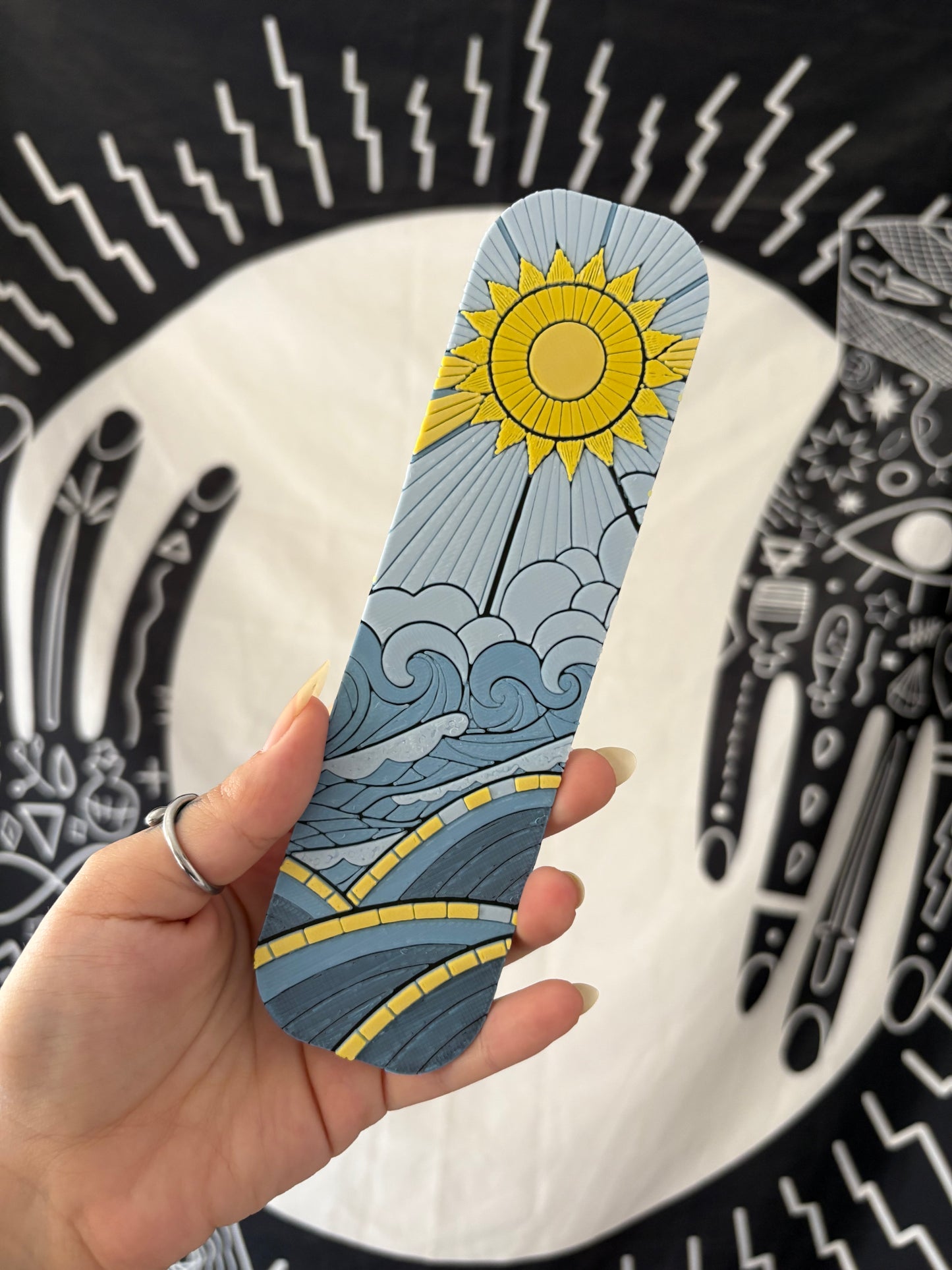 Sunrise Waves Bookmark