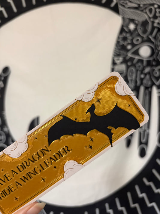 Fourth Wing Fantasy Bookmark