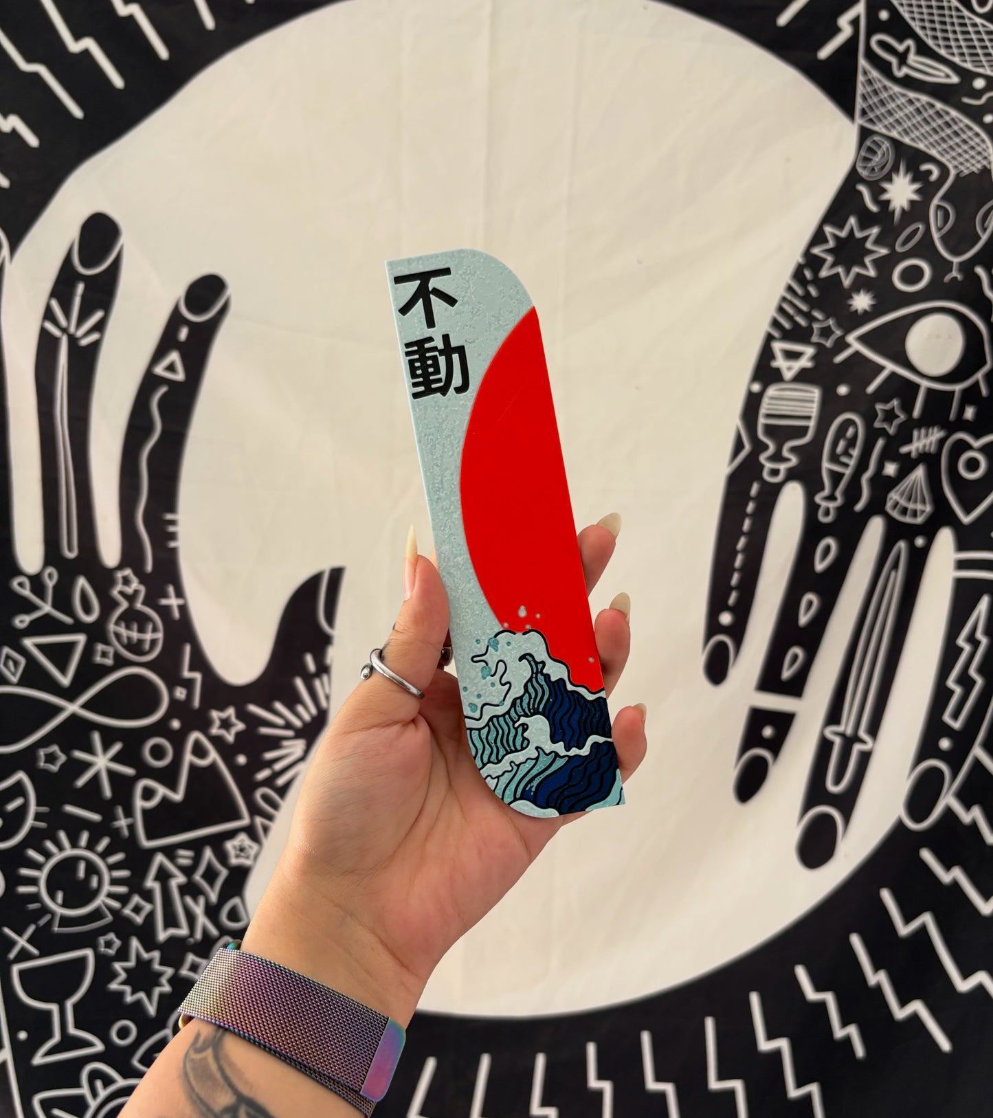 Japanese waves bookmark