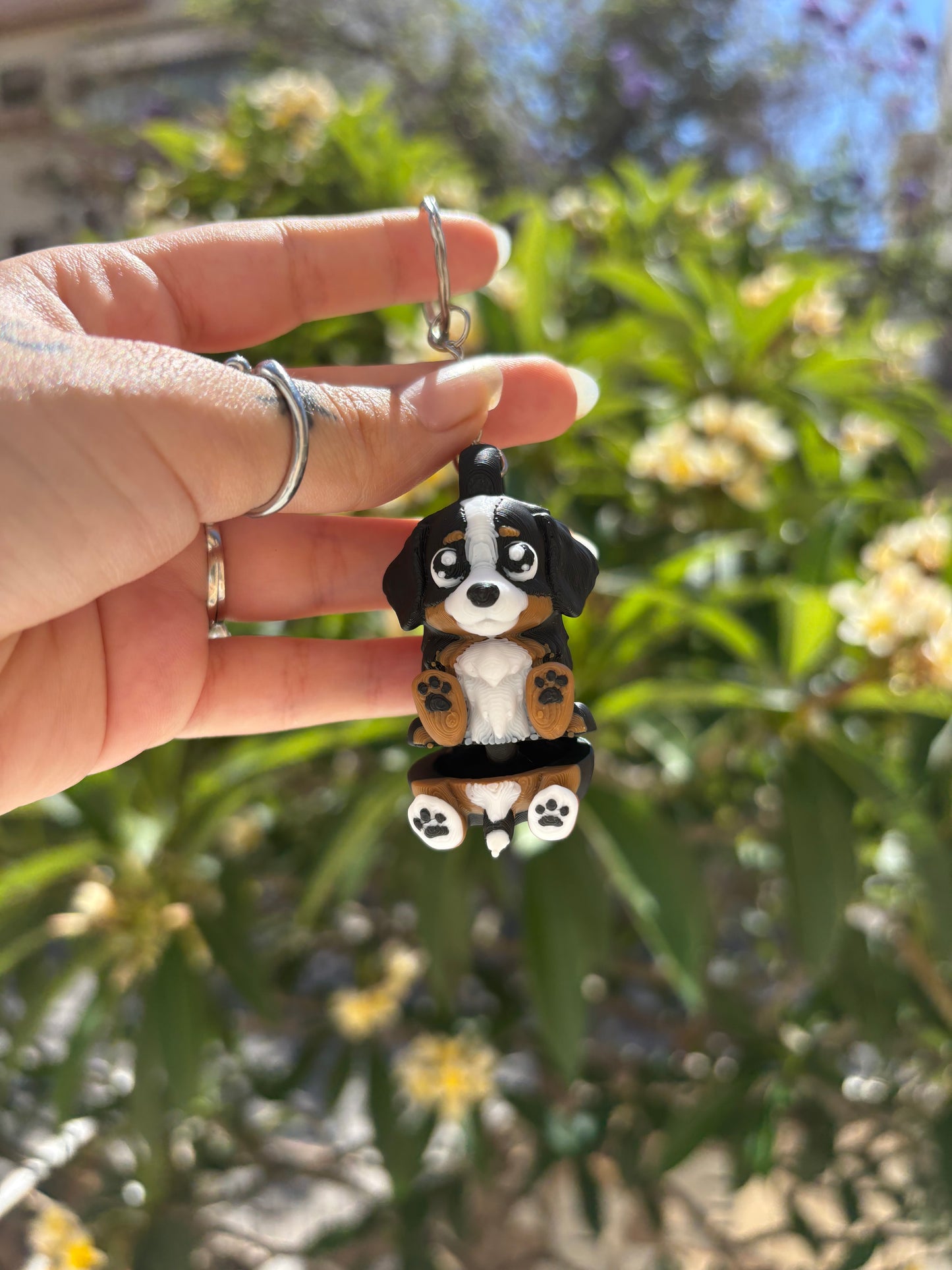 Bernese Mountain Dog Keychain