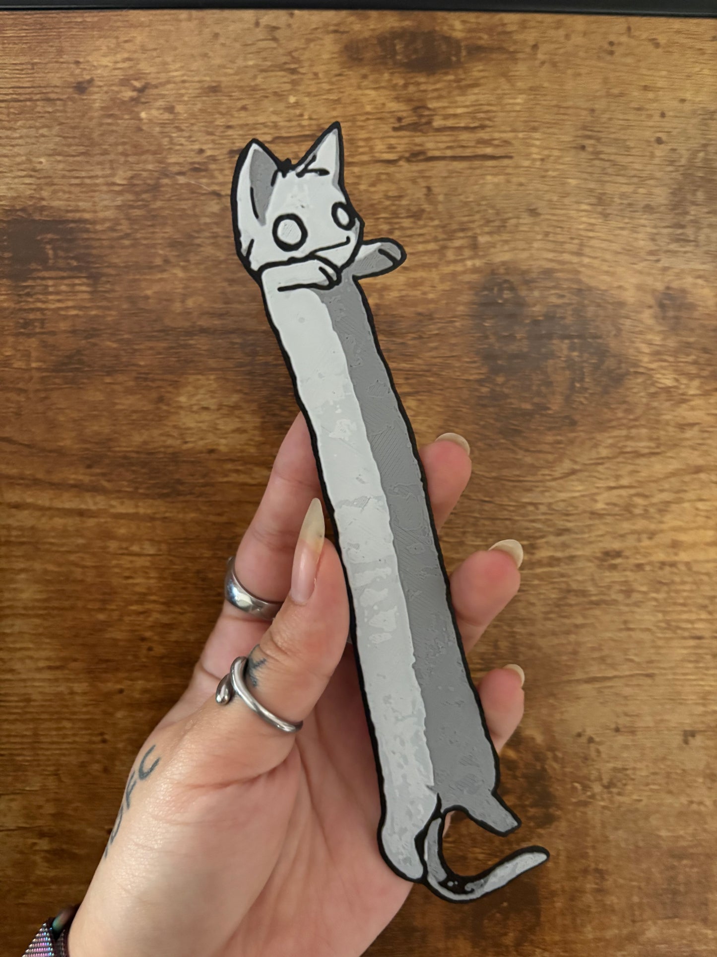 Zombie cat bookmark