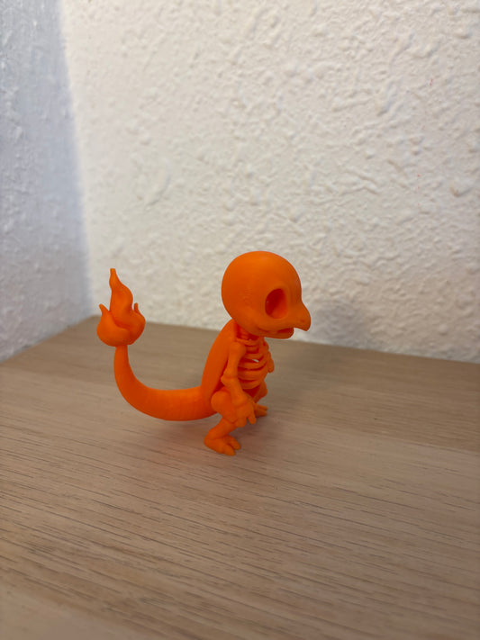 Charmander Skeleton Figure