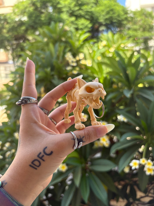 Cat Skeleton keychain