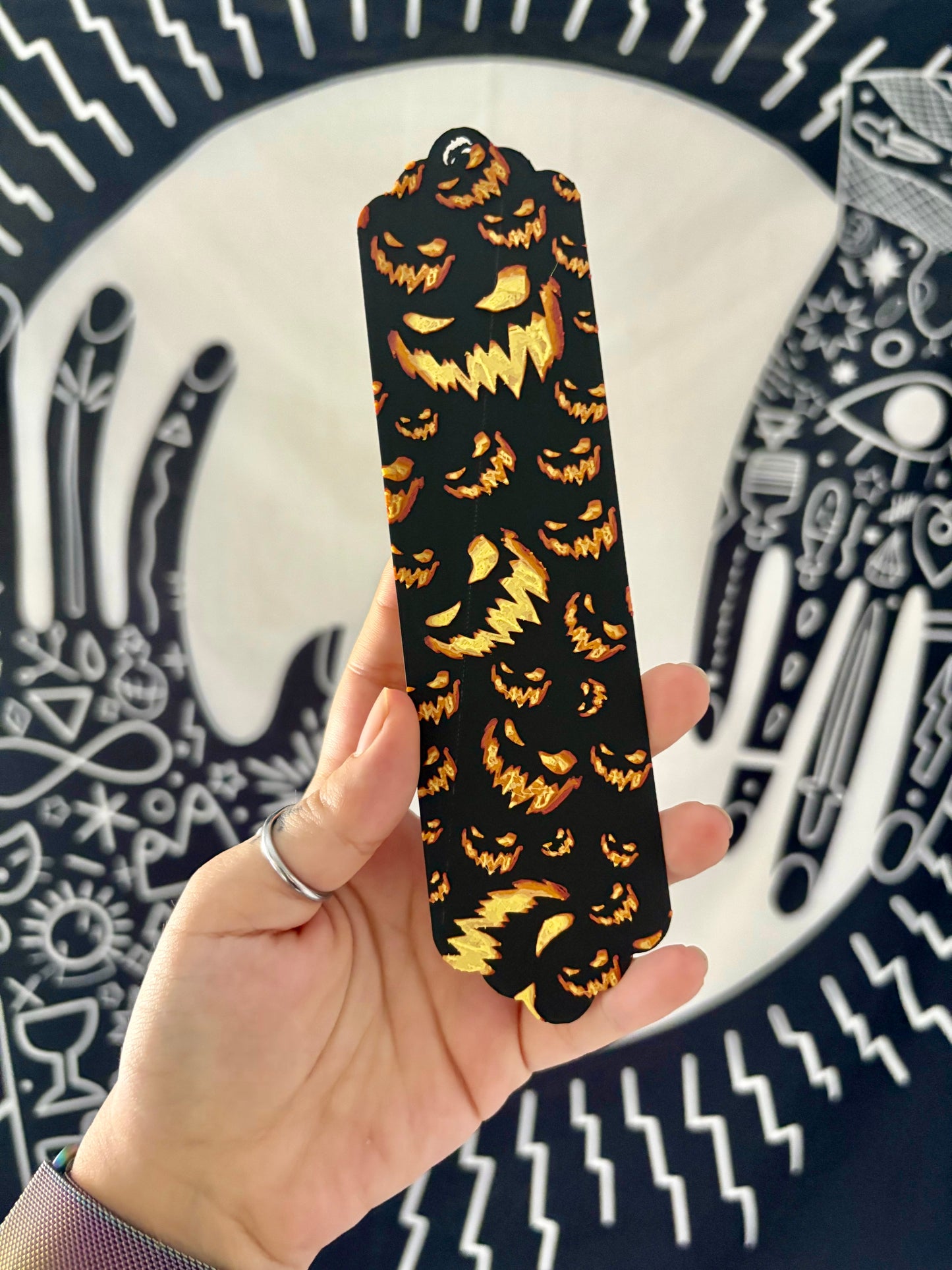 Pumpkin Grin Bookmark