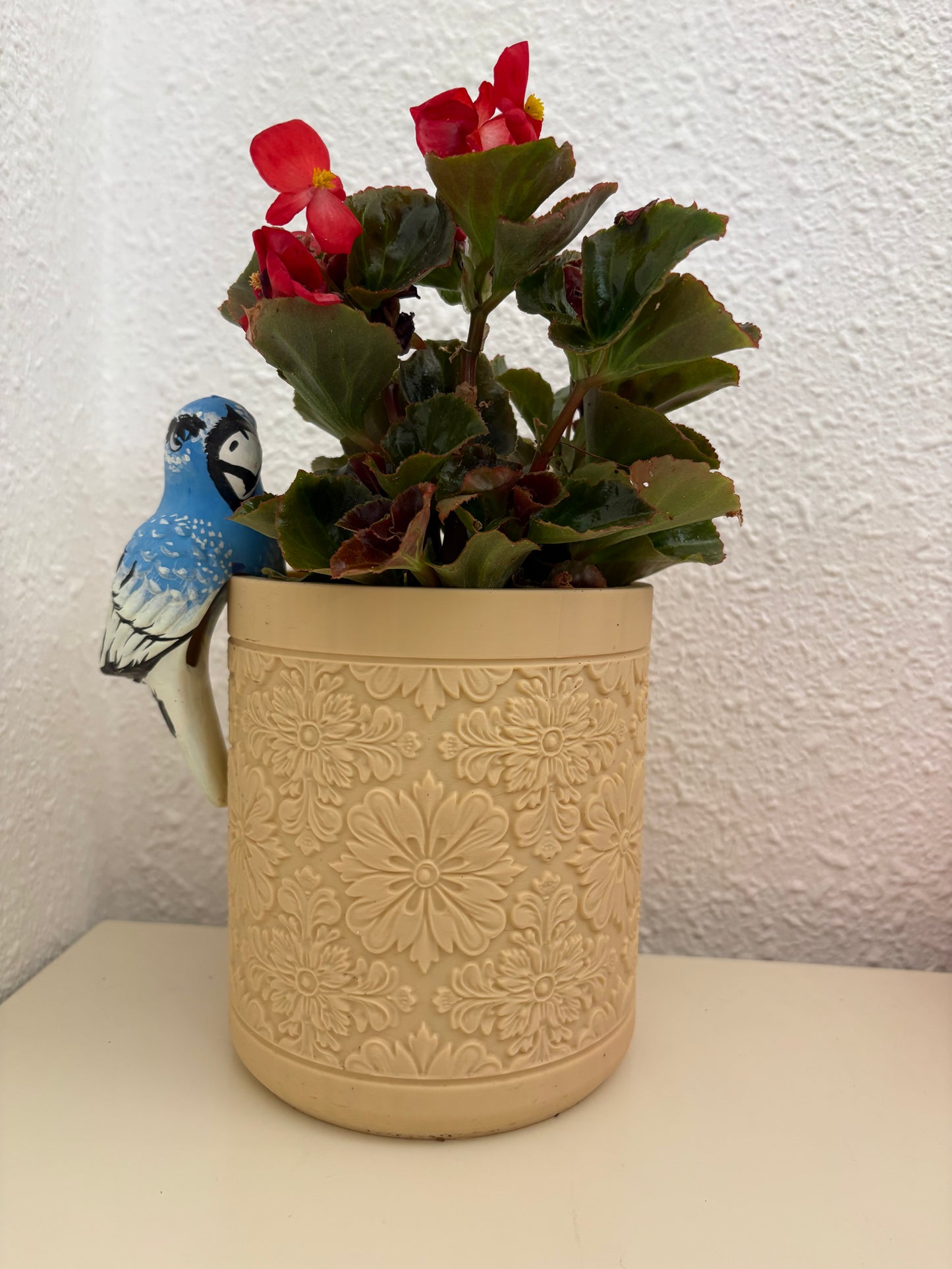 Embossed Floral Decorative Planter