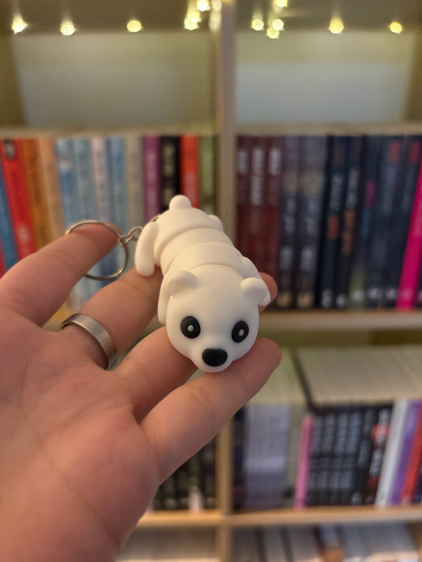 Articulated Polar Bear Keychain