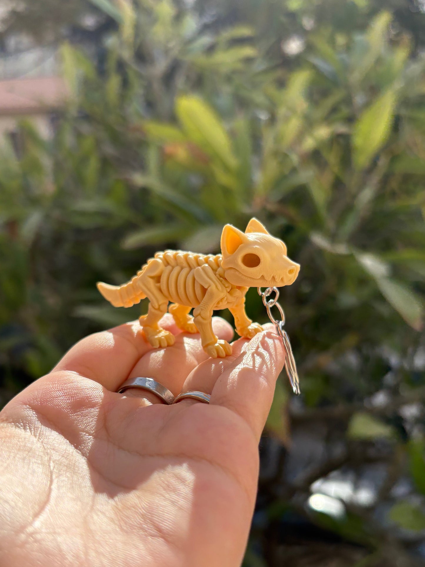 Fox Skeleton Keychain