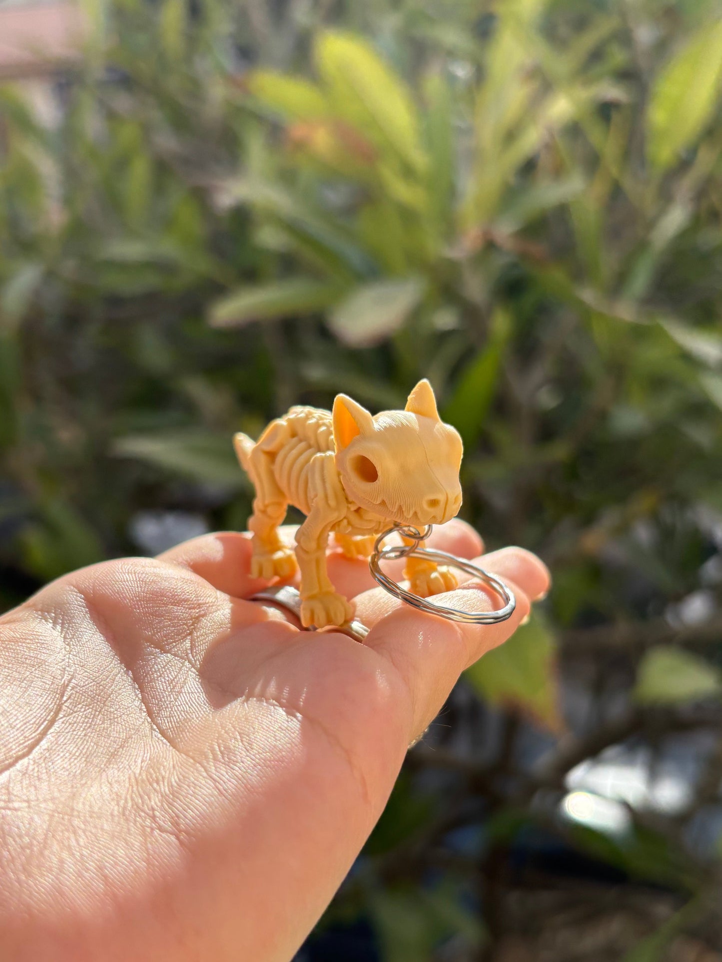 Fox Skeleton Keychain