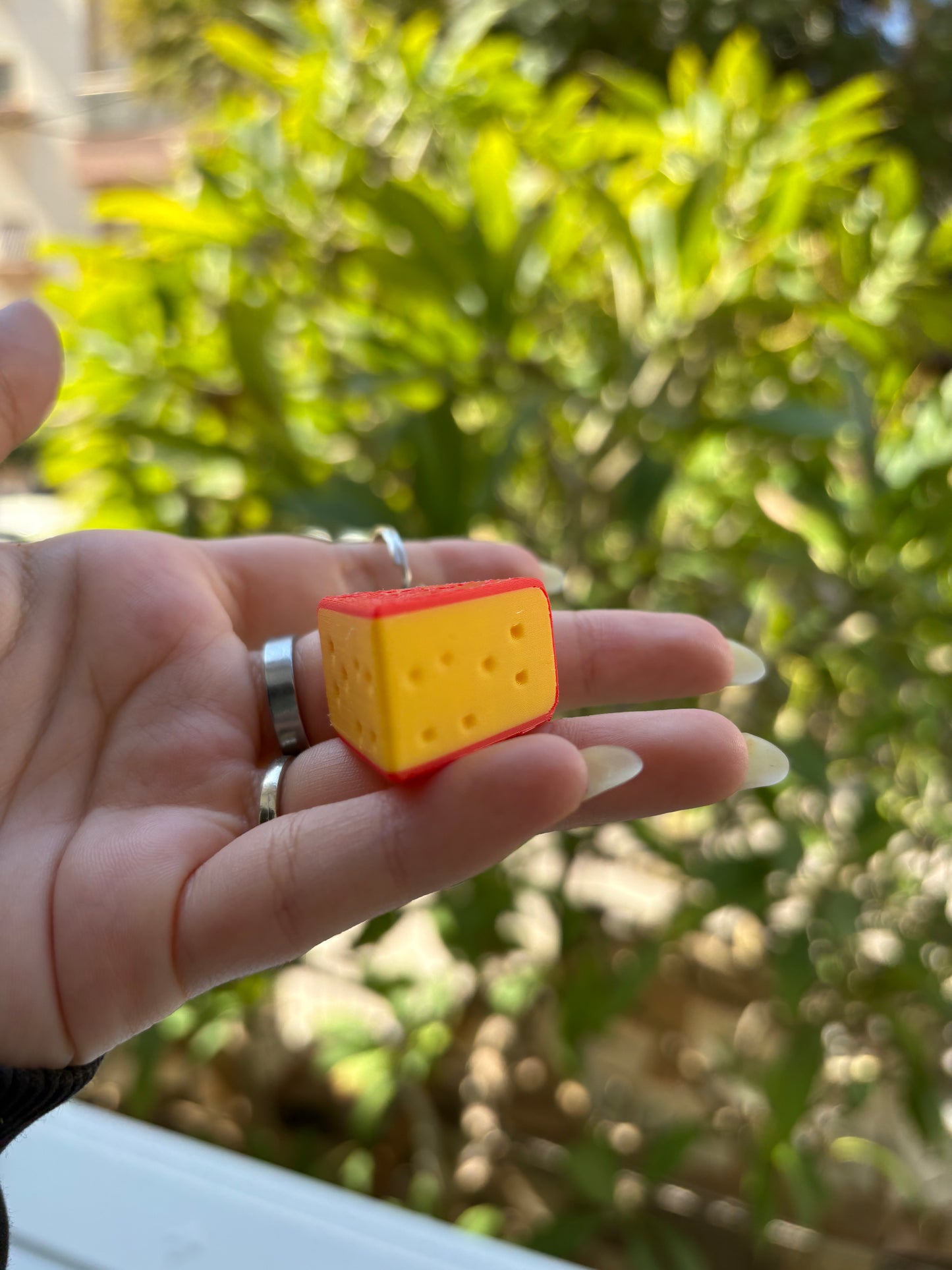 The Cheesy Slice Keychain