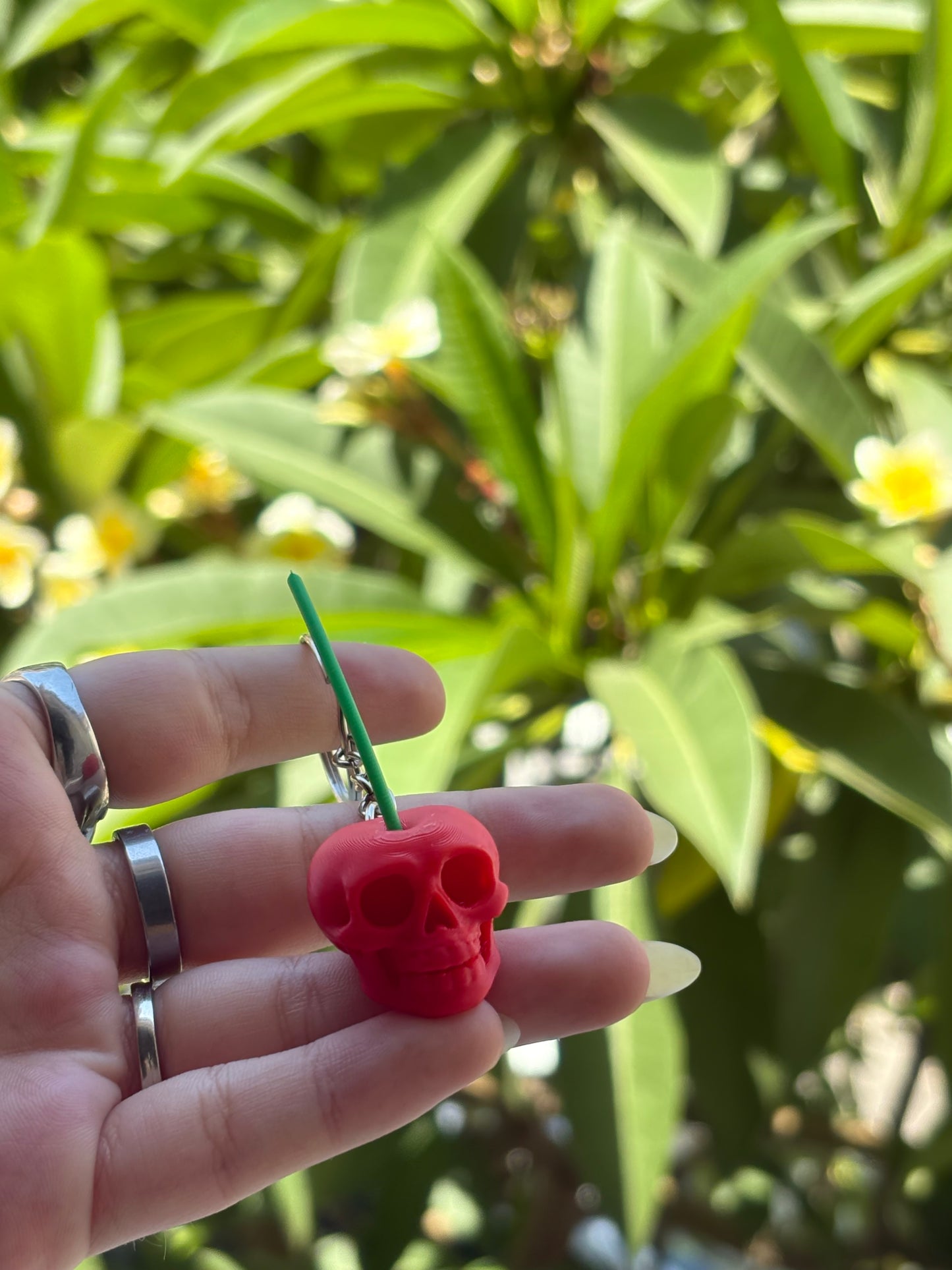 Cherry brain keychain