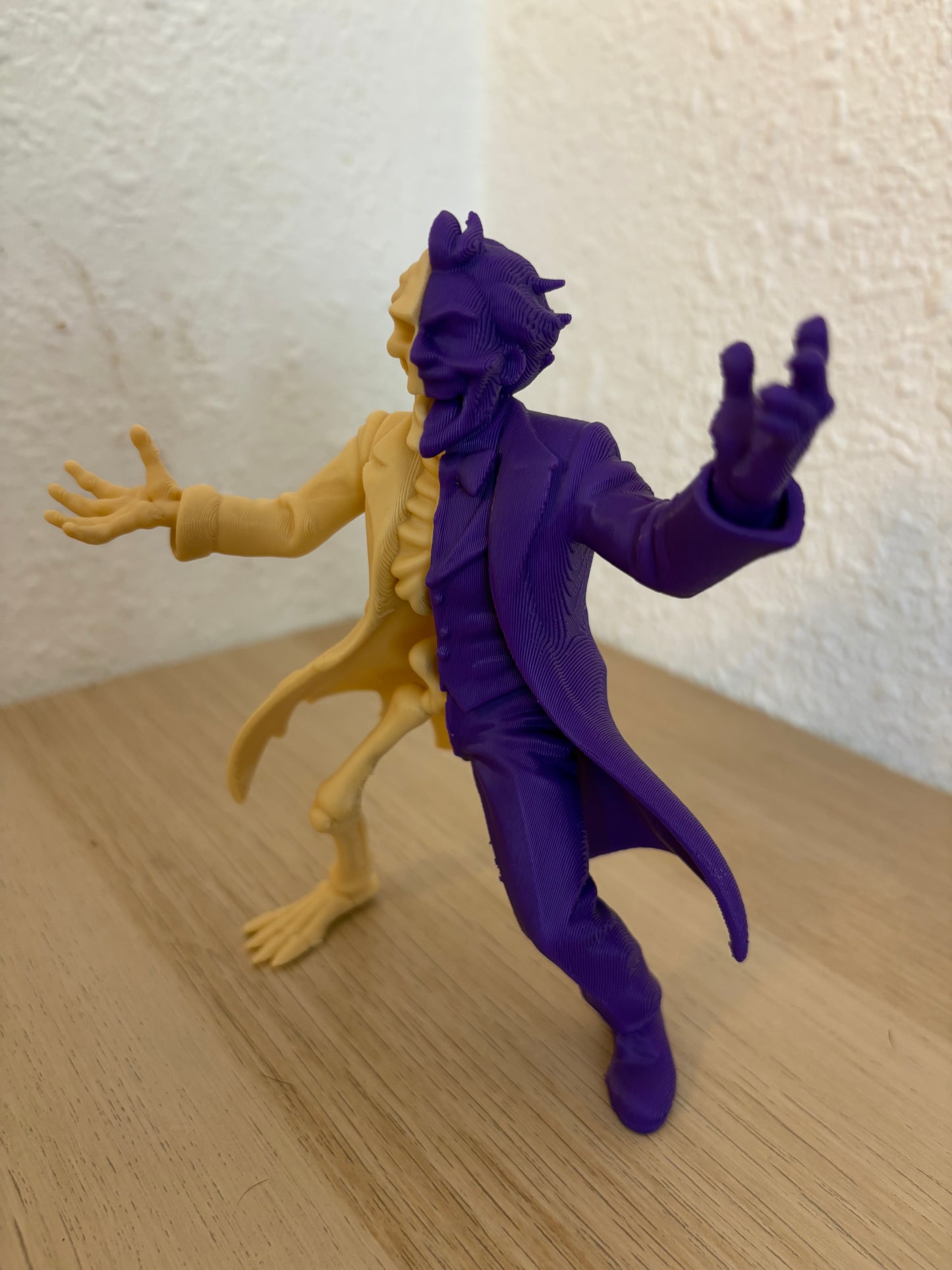 Joker Half Skeleton Figure