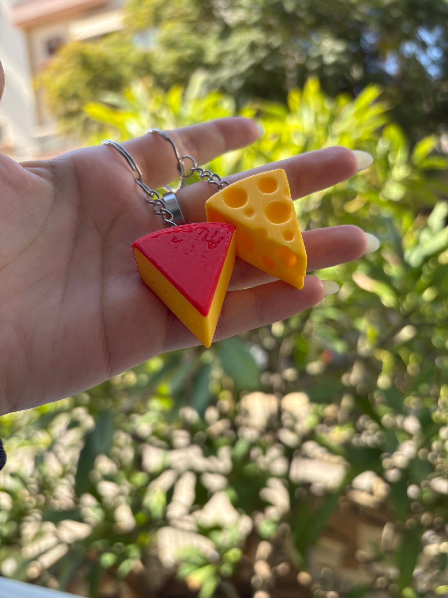 The Cheesy Slice Keychain