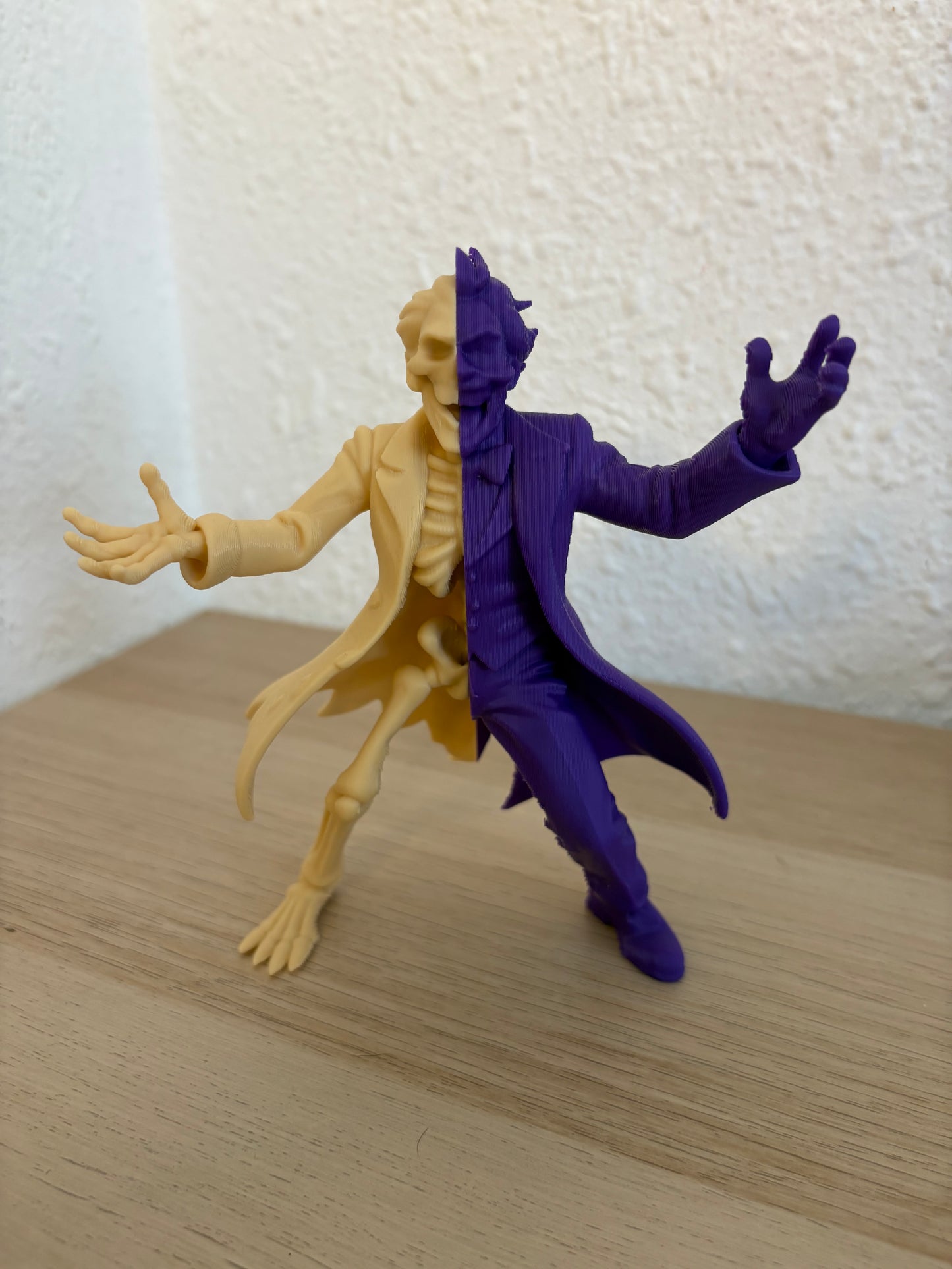 Joker Half Skeleton Figure