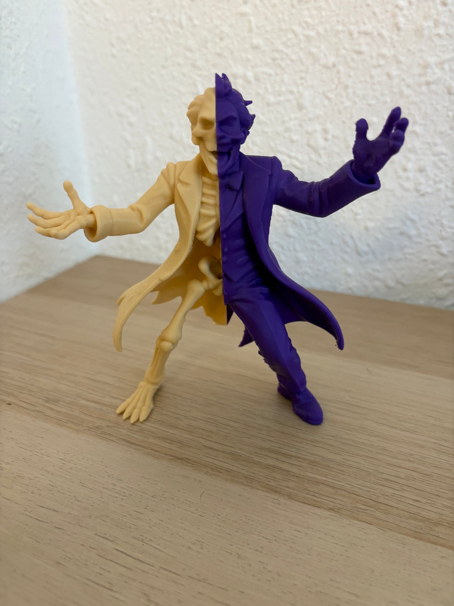 Joker Half Skeleton Figure