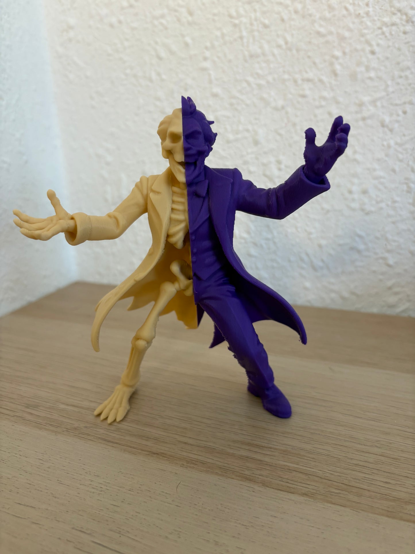 Joker Half Skeleton Figure
