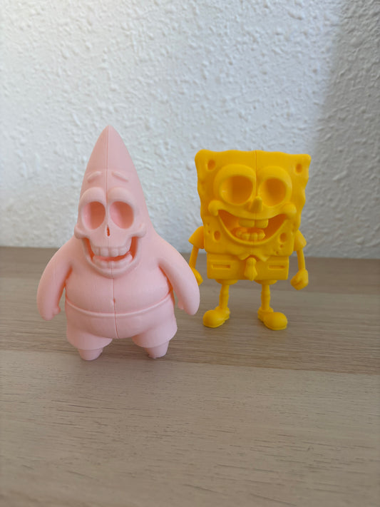 SpongeBob and Patrick Skeleton Figures