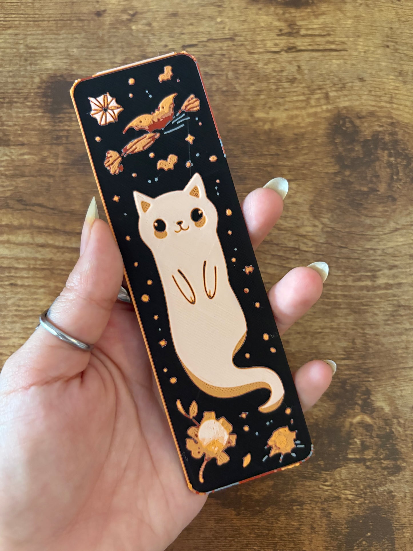 Ghost cat bookmark