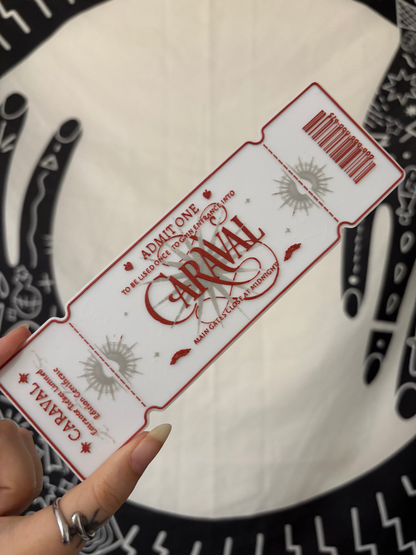 Caraval Ticket Bookmarks