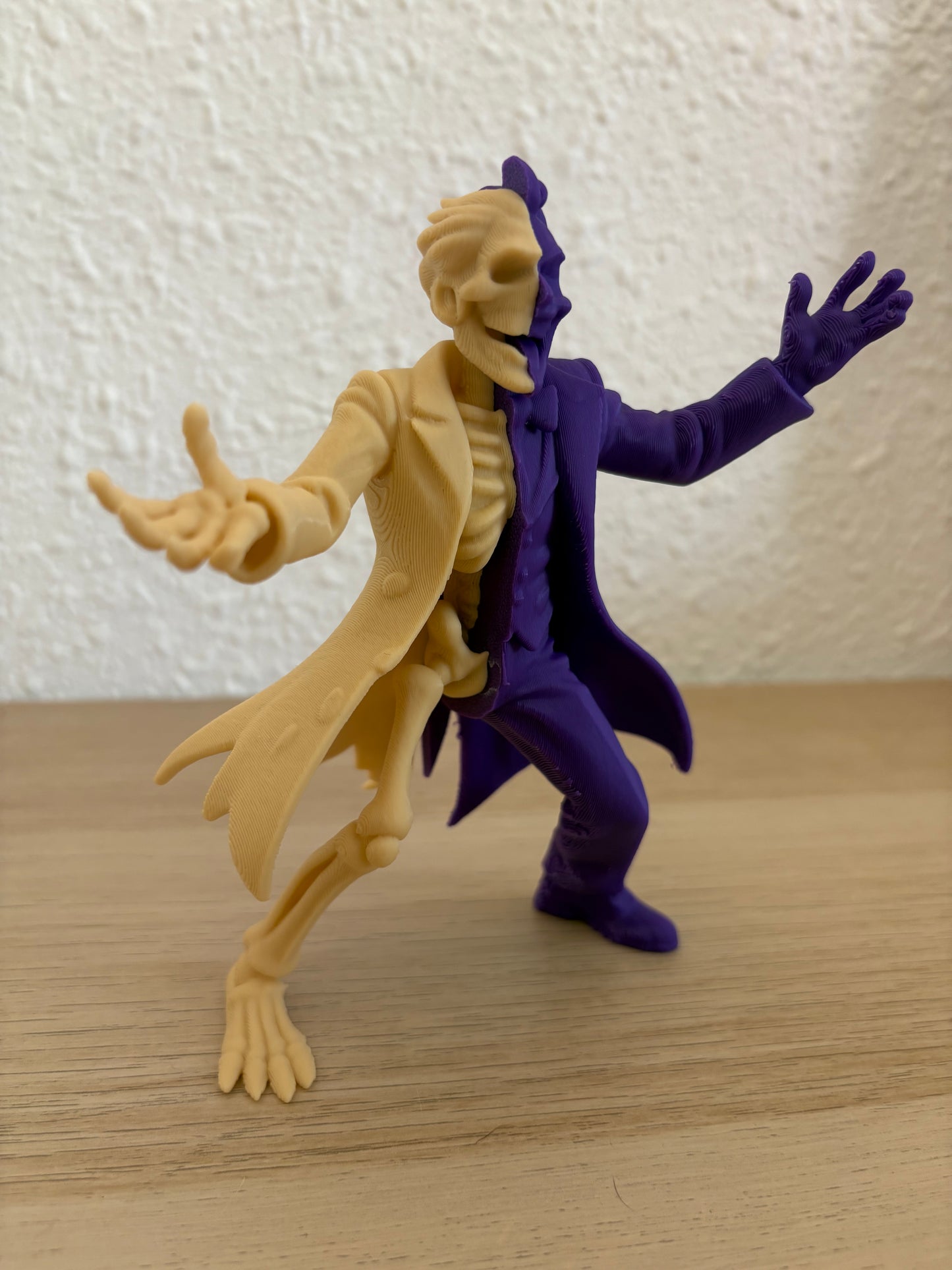 Joker Half Skeleton Figure