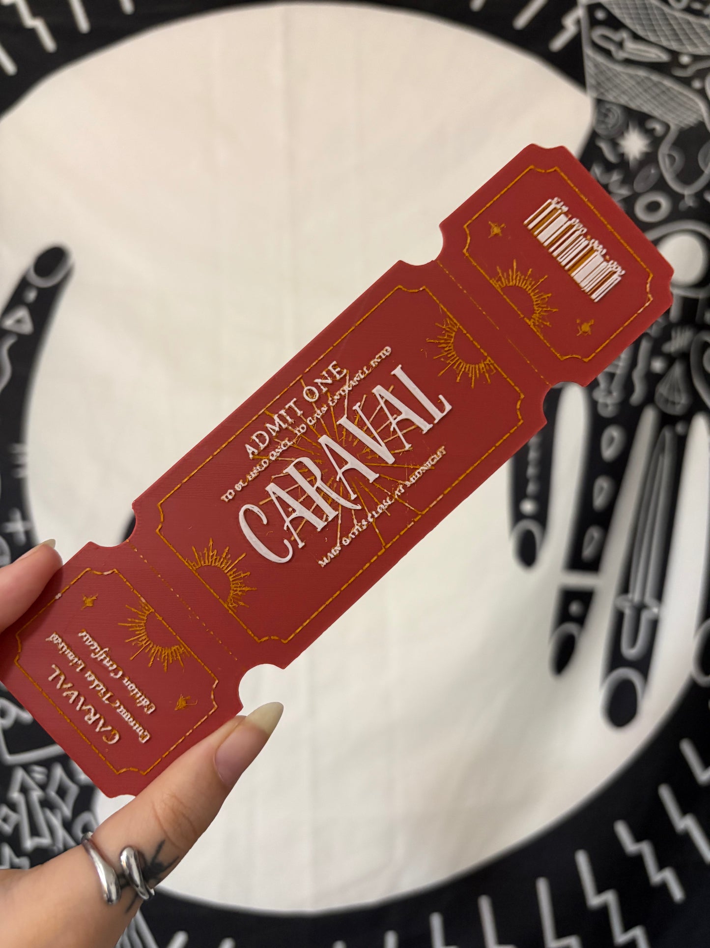 Caraval Ticket Bookmarks