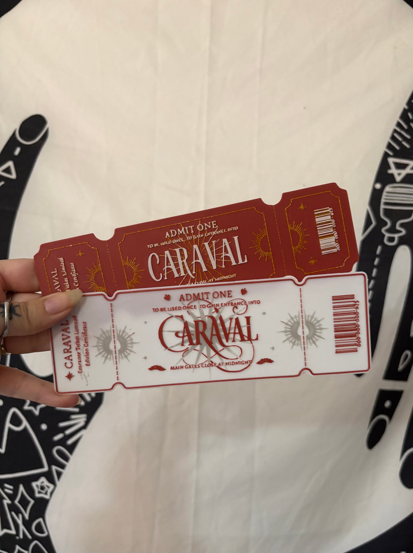 Caraval Ticket Bookmarks