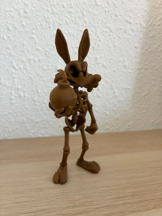 Wile E. Coyote Skeleton Figure