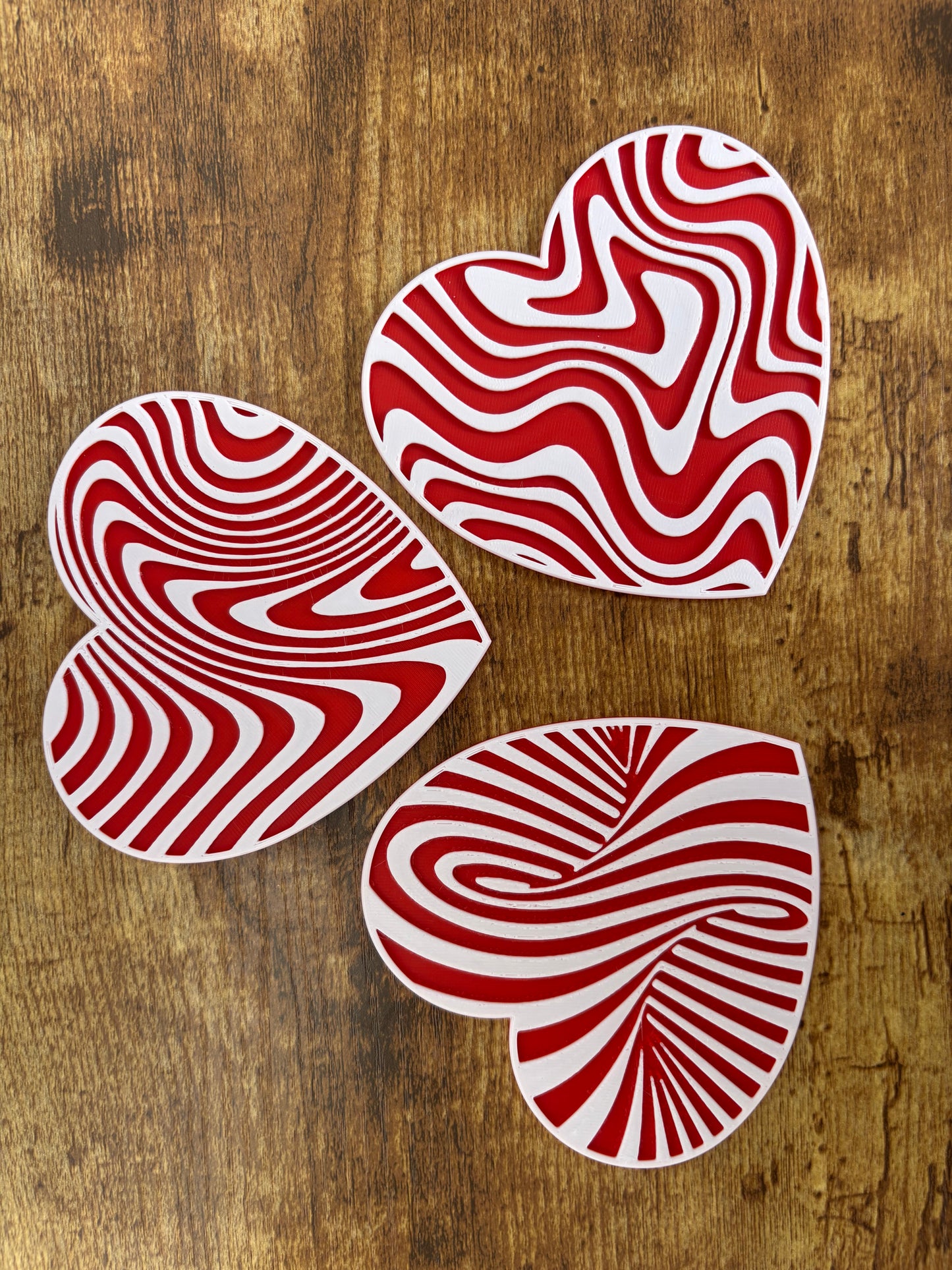 Hypnotic Heart Coasters