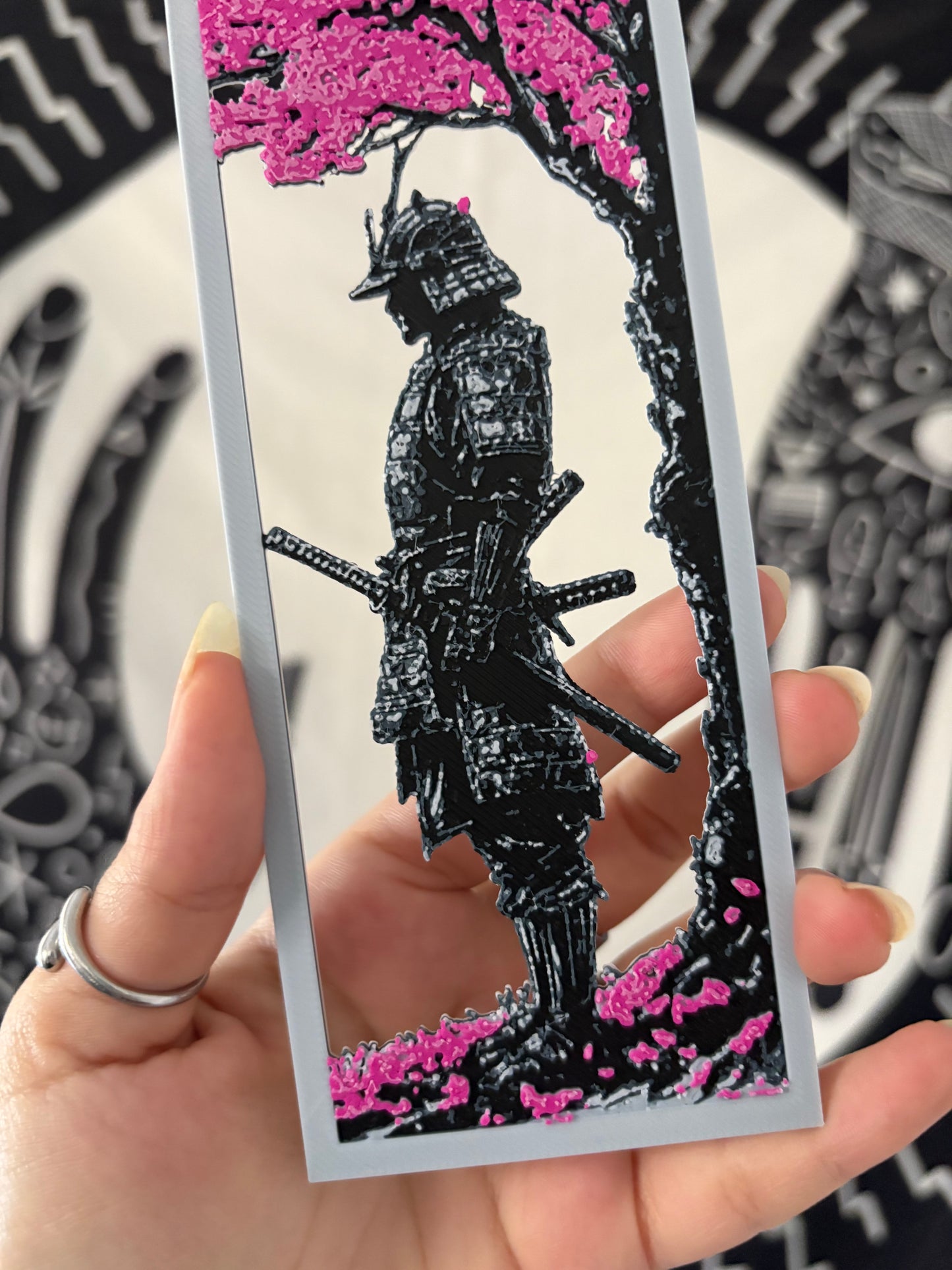 Samurai Blossom Bookmark