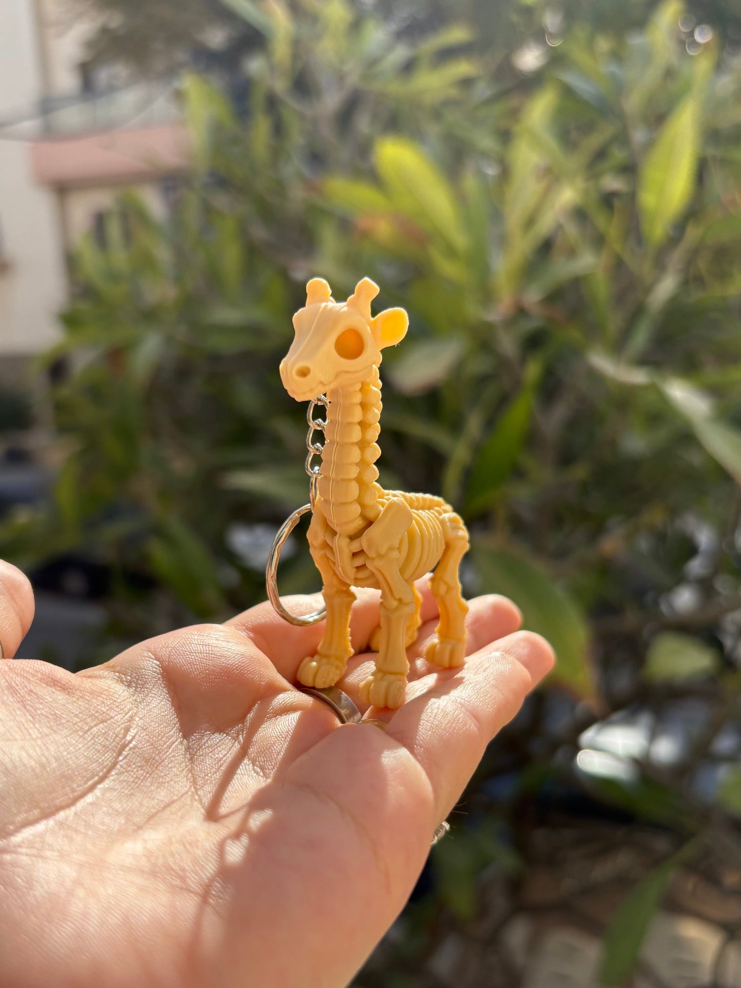 Giraffe Skeleton Keychain
