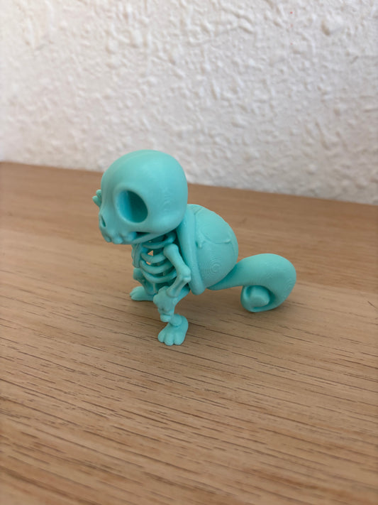 Squirtle Skeleton Figure