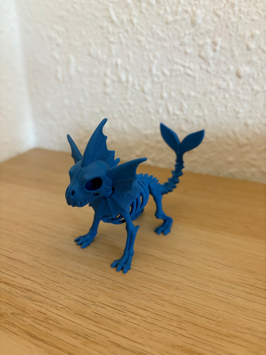 Vaporeon Skeleton Figure