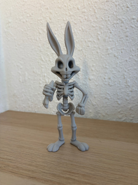 Bugs Bunny Skeleton Figure