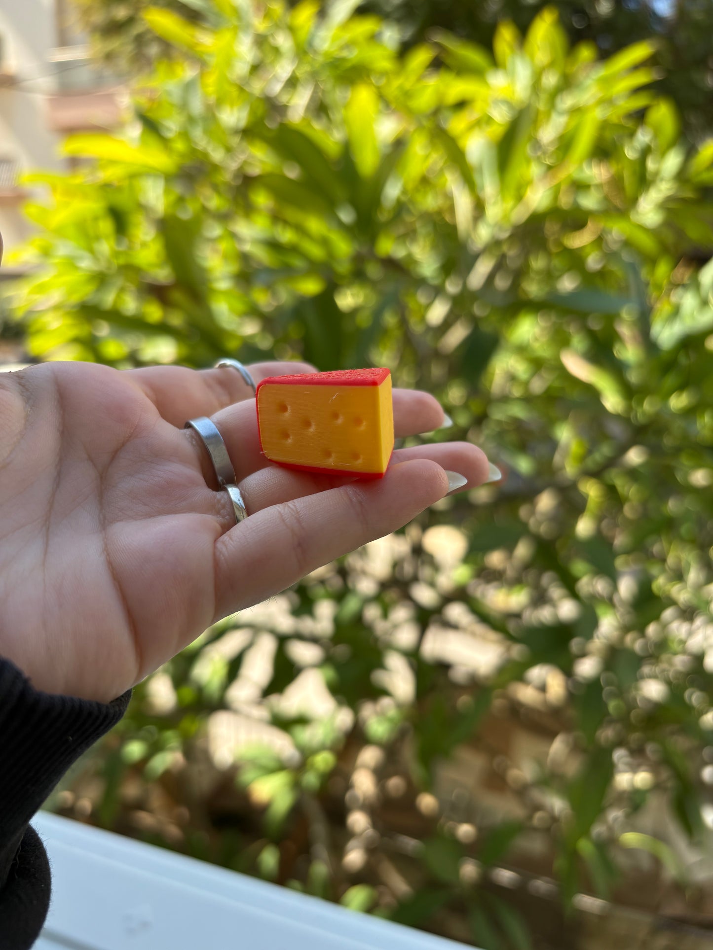 The Cheesy Slice Keychain