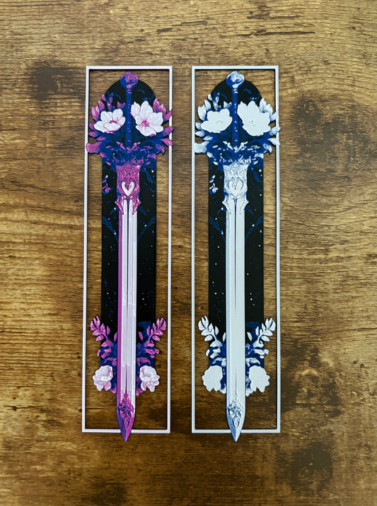 Flowers Sword Bookmark