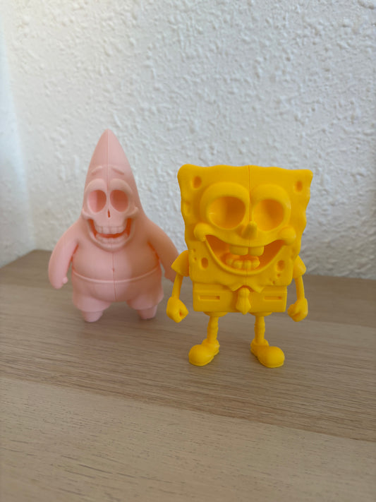 SpongeBob and Patrick Skeleton Figures