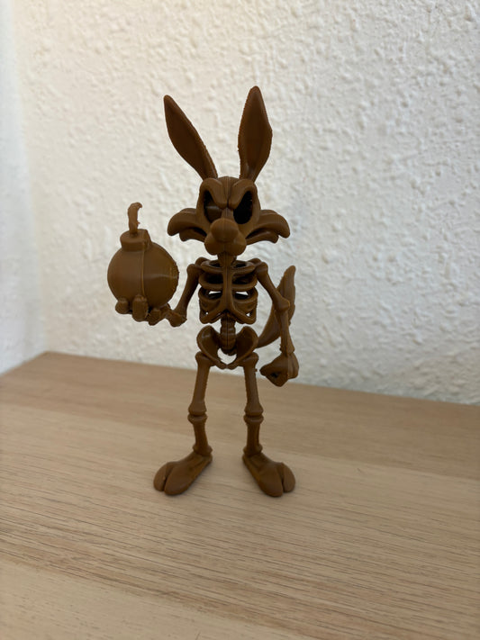 Wile E. Coyote Skeleton Figure