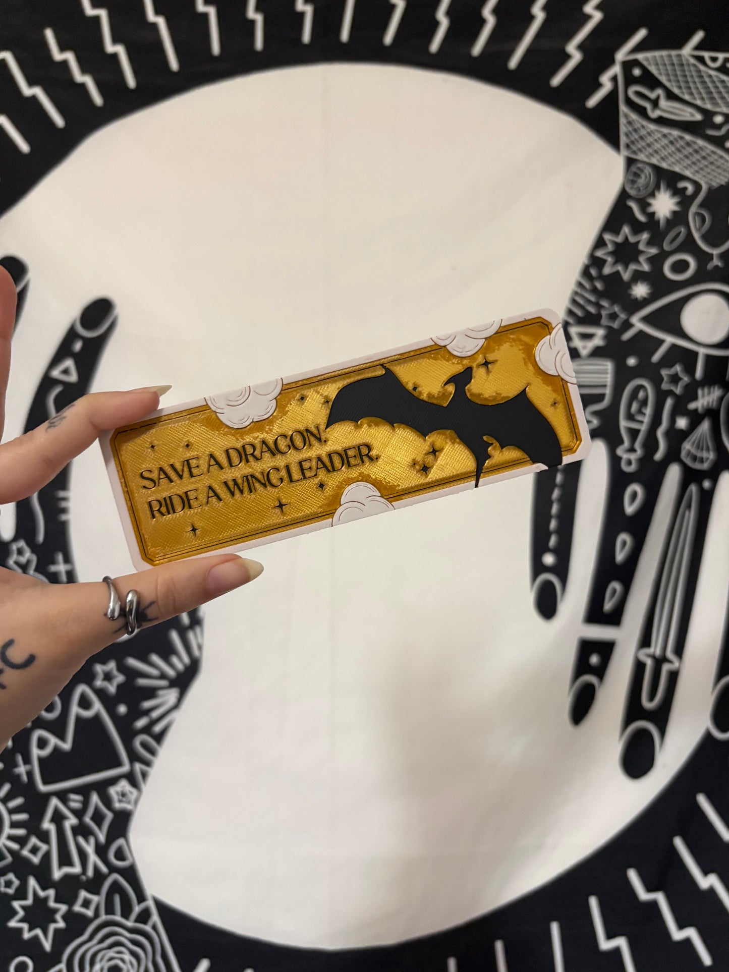 Fourth Wing Fantasy Bookmark