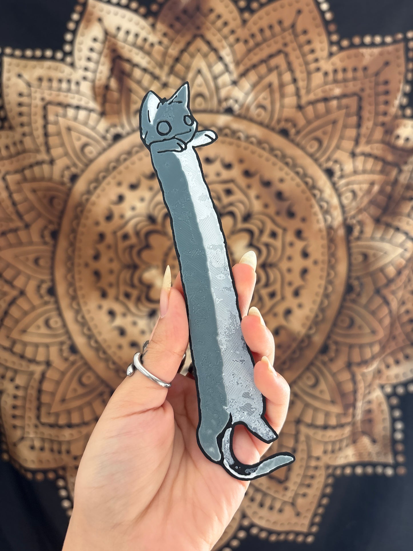 Zombie cat bookmark