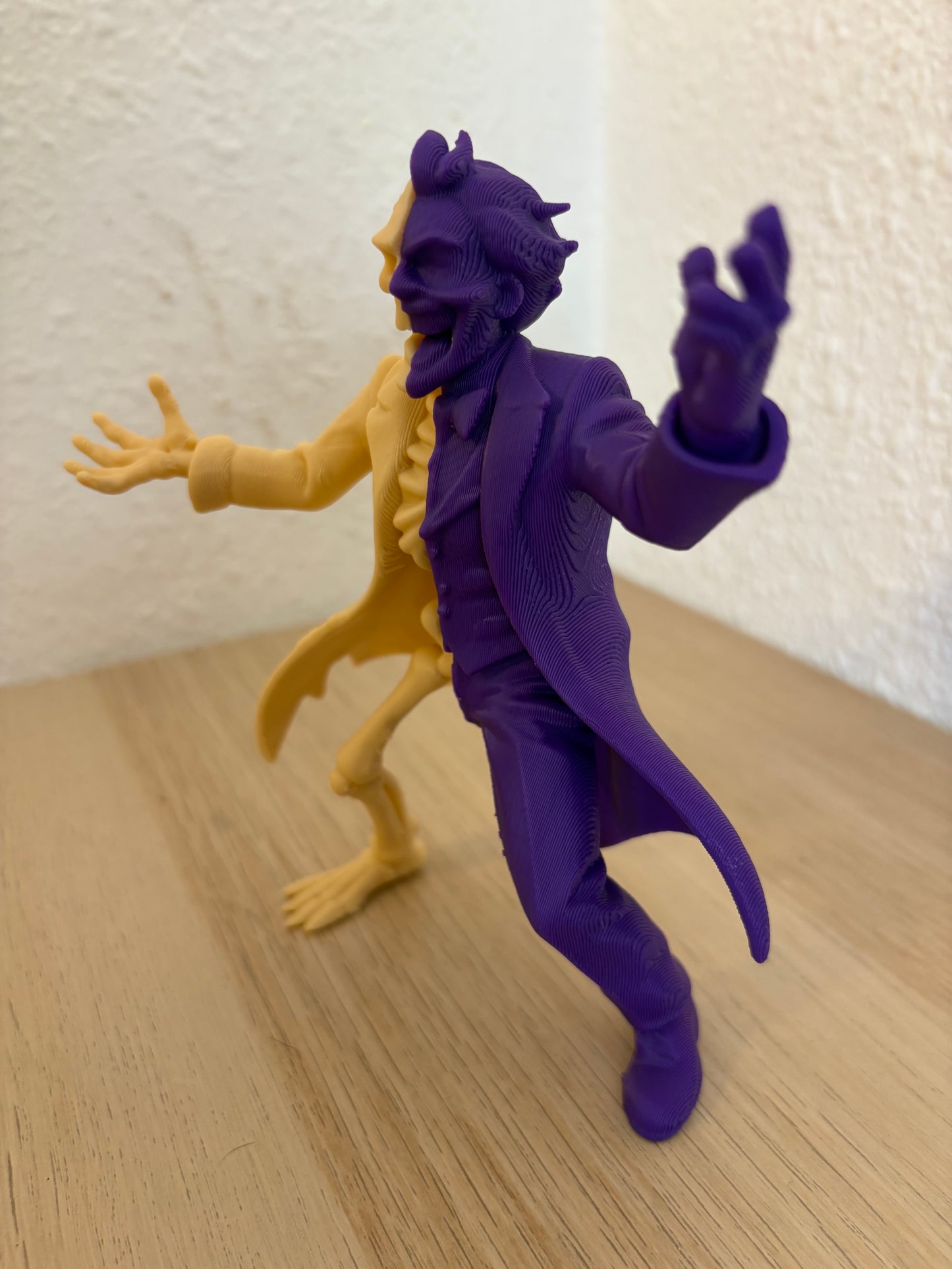 Joker Half Skeleton Figure