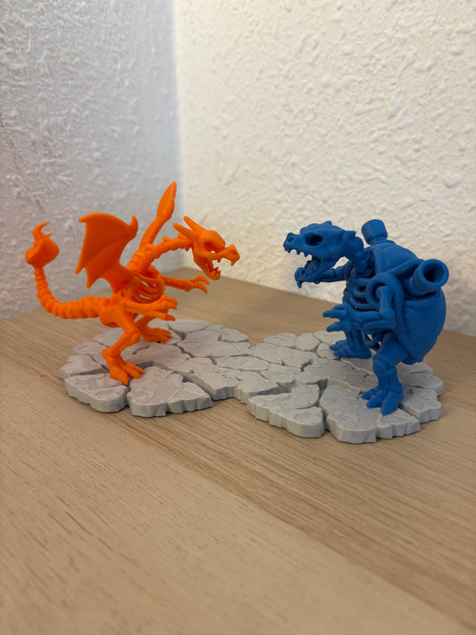 Blastoise vs Charizard Diorama Figure