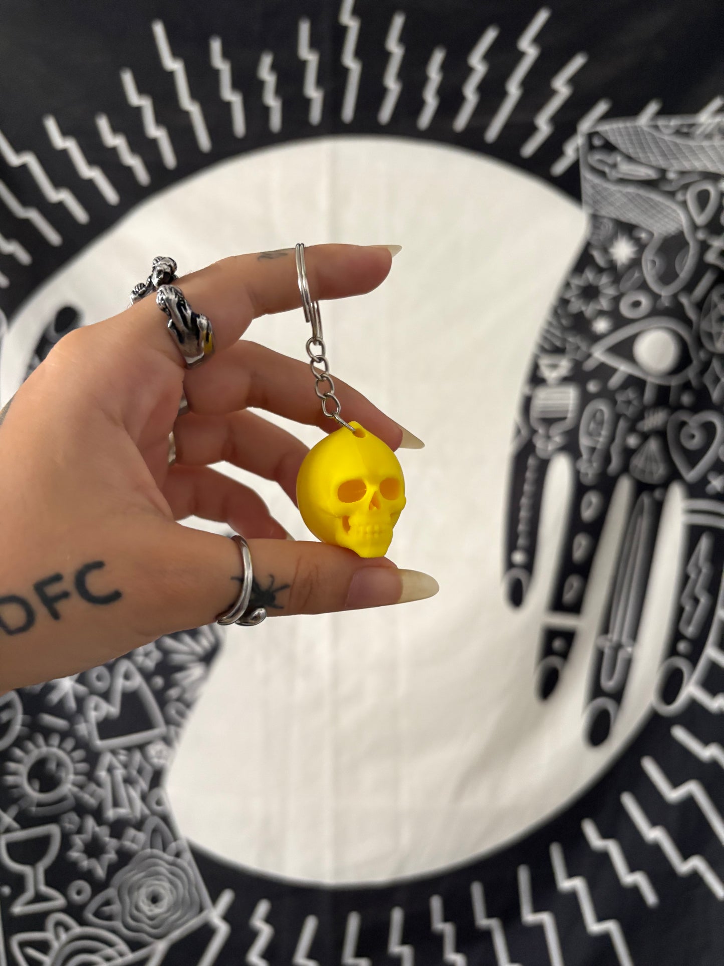 Lemon brain keychain