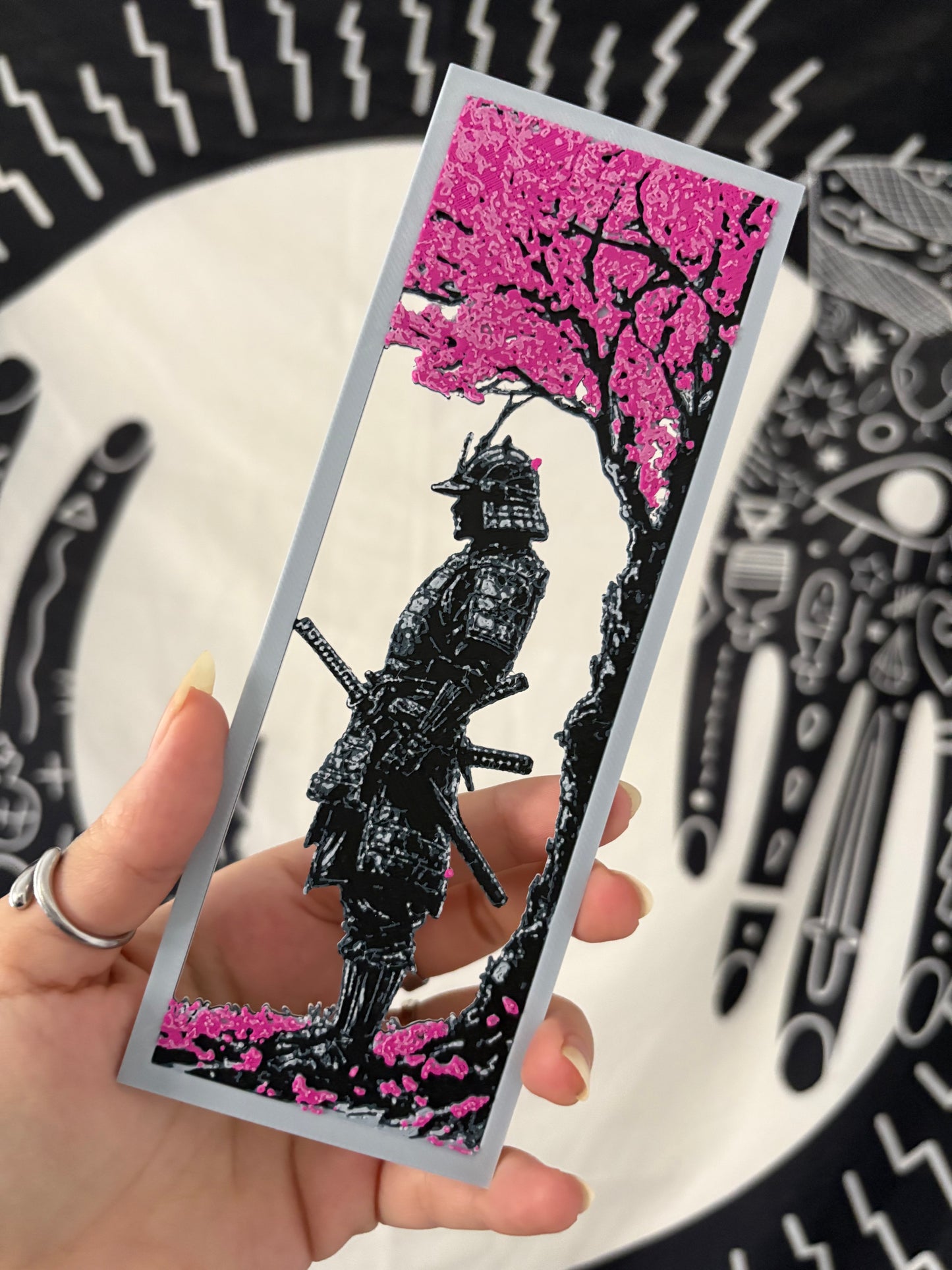 Samurai Blossom Bookmark