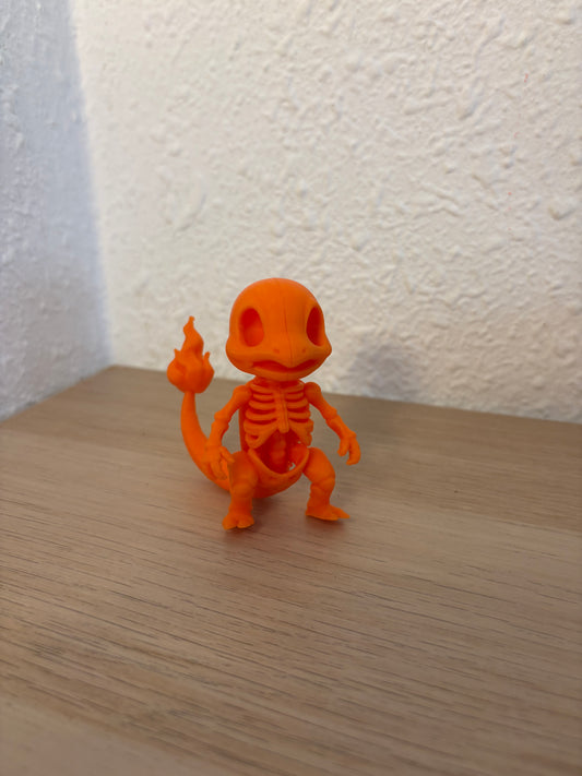Charmander Skeleton Figure
