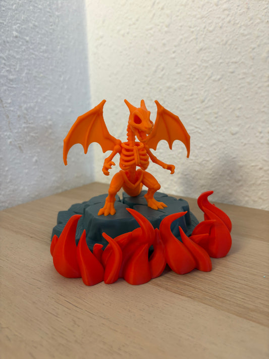 Inferno Charizard Skeleton Figure