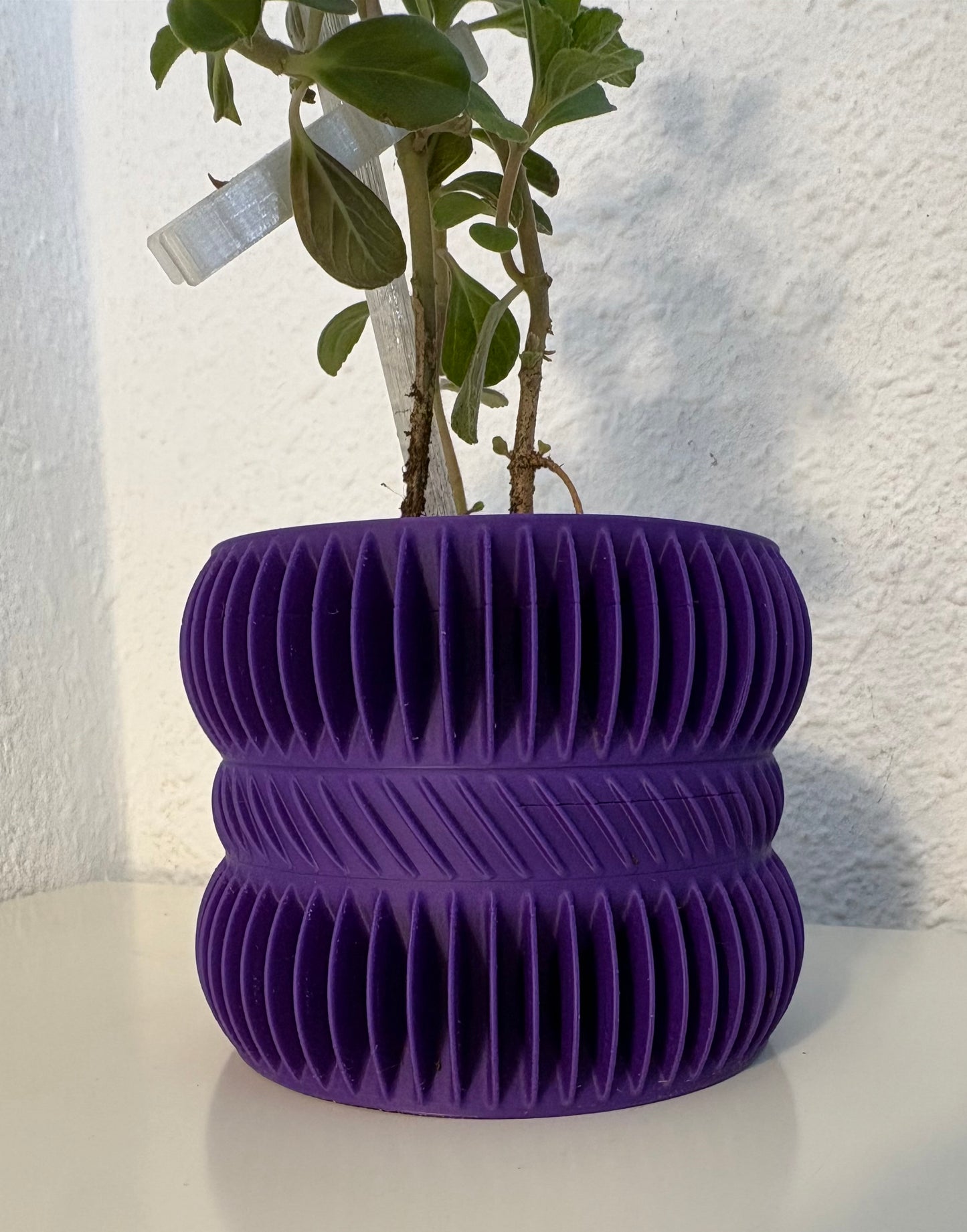 Ribbed Spiral Planter