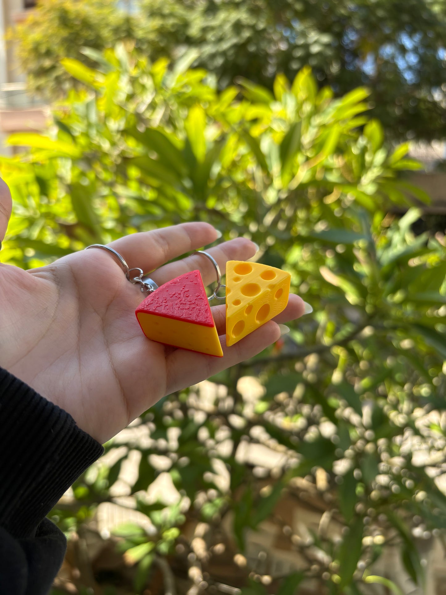 The Cheesy Slice Keychain