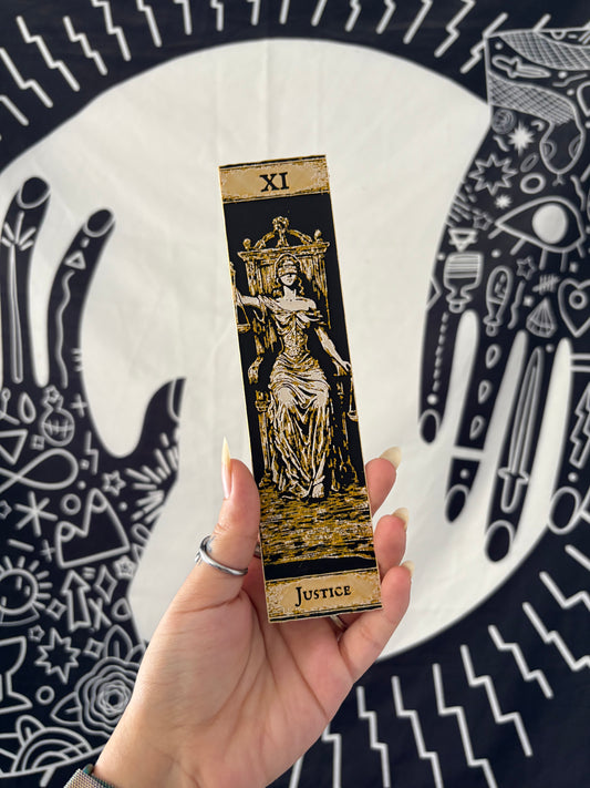 Justice Tarot bookmark
