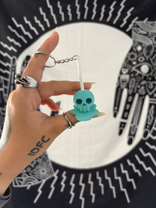 Skull Lollipop keychain