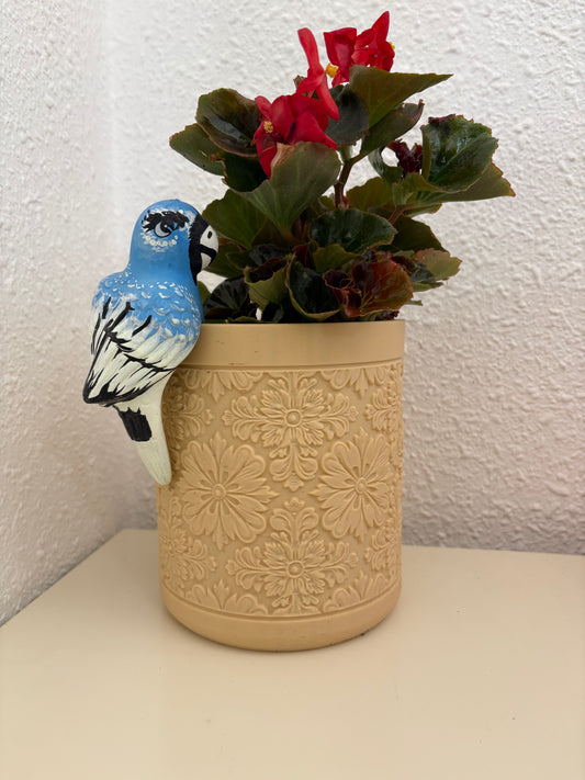 Embossed Floral Decorative Planter
