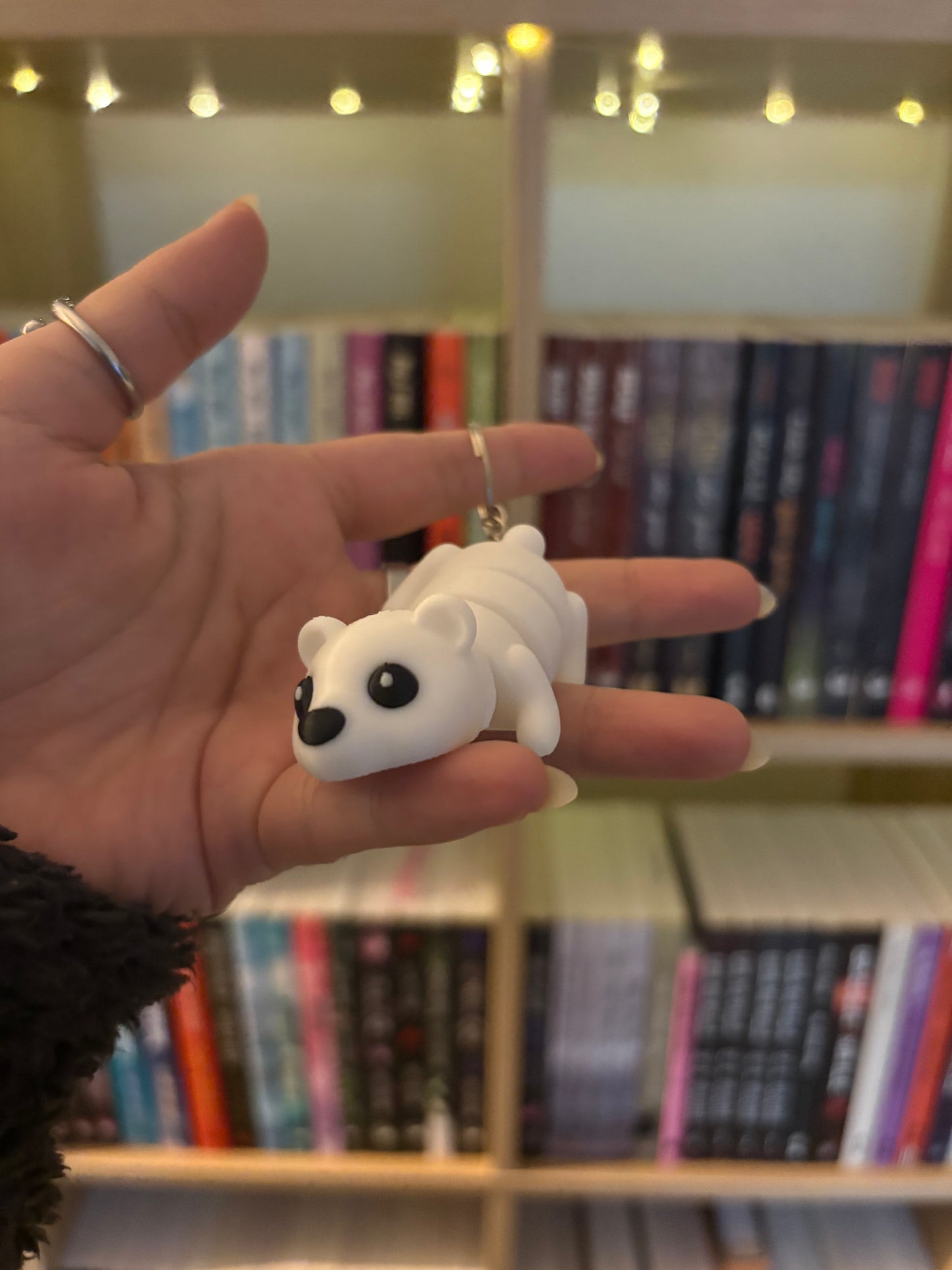 Articulated Polar Bear Keychain
